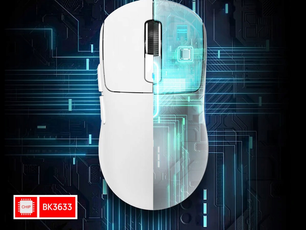 Prezentacja technologii bezprzewodowej 4K oraz przewodowej 8K w myszy Attack Shark X3 PRO.